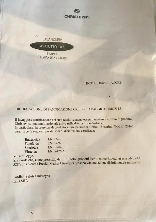 B&B Timpe Bianche Castelluzzo Εξωτερικό φωτογραφία